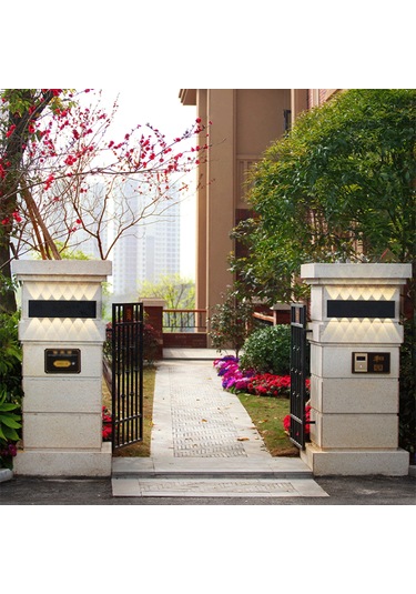 Skycity Siyah Ip65 Su Geçirmez 6 Adet Led Spot Işık, Koridor Ve Merdivenler İçin Isınak Beyaz, 6w 85-265v Duvar Aydınlatması Ilık Beyaz