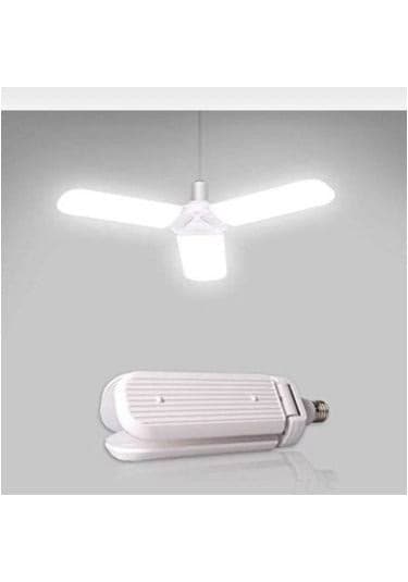 3 Kollu Katlanır Enerji Tasarruflu 45w Beyaz Pervane Led Ampul