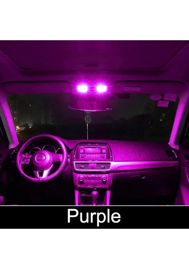 Bmtxms Canbus Led Iç Işık Kiti Volkswagen Vw Polo 6r 6c 9n 9n3 6n 6n1 Purple 6r 6c 8p 1 Piece Set