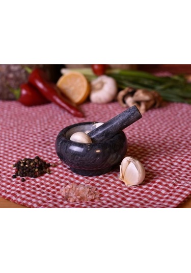 Morlero - Mermer Havan Siyah