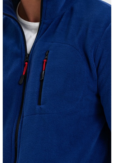 Monox Erkek Outdoor Fermuarlı Polar Ceket 001 Saks