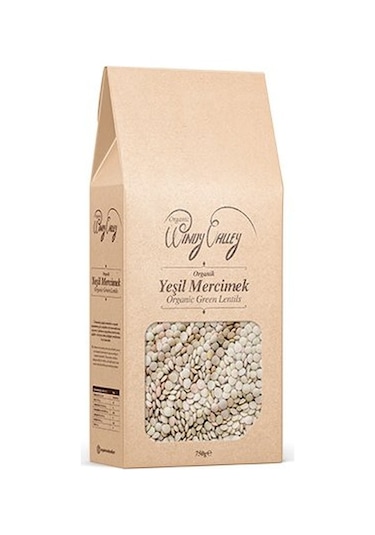 Windy Valley Organik Yeşil Mercimek 750 G