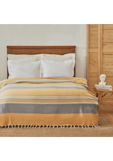 Karaca Home Salerno Çift Kişilik Peştamal Pike Sarı