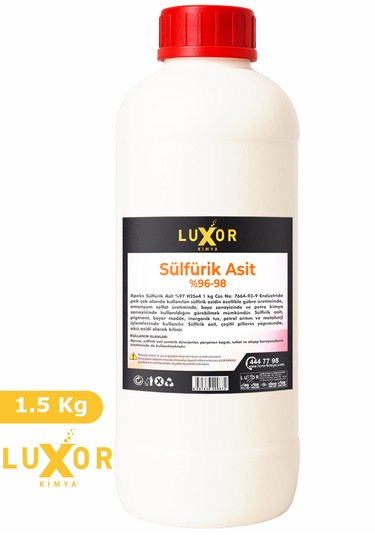 Luxor Kimya Sülfürik Asit 4 X 1,5 Kg 4 Adet