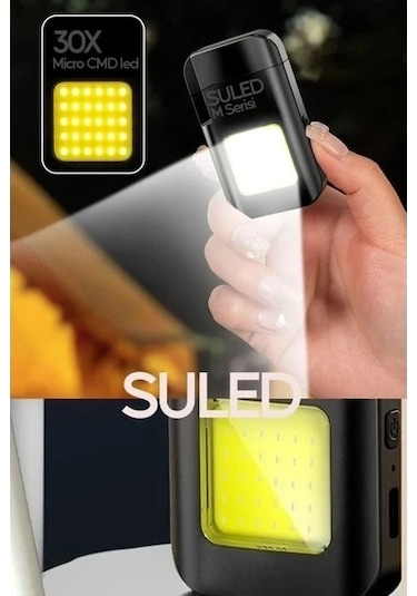 Şarjlı Çakmak Usb Şarjlı Led Fener M Serisi Kamp Çakmağı Cob Led Ce Rüzgardan Etkilenmez Siyah