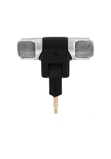 Moveevo Kompakt Stereo Mikrofon - Pc, Kaydedici, Md İçin Uygun, 0-90 Derece Açı Ayarlı, Pil Gerektirmeyen, Altın Kaplı Soketli