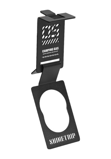 Geeksen Stainless Steel Outdoor Gas Tank Hanger - Black Detachable Secure Hook For Camping Picnic Igt Table 1-25mm Gap Siyah