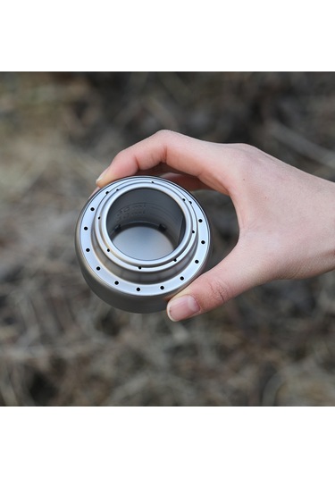 Jeemson Titanyum Ultralight Alkollü Ofen Seti - Taşra Kamp Piknik İçin Taşınabilir Isıtıcı Ve Tutucu Çok Renkli