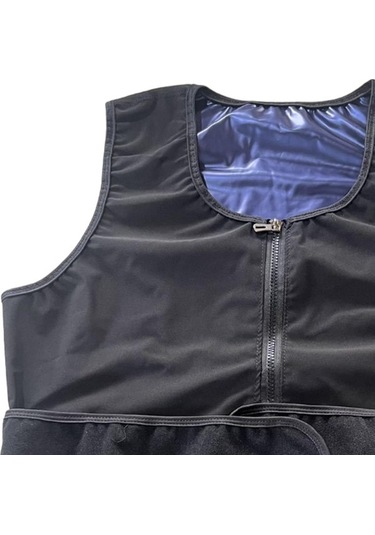 Ganzhoushop Yeleği Vücut Suntek Siyah Sauna İnceltici İçin Erkekler Geniş Bel Yj Siyah