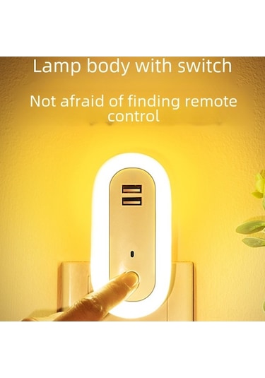 Besthome1 Uzun Oval Led Duvar Lambası - Uzaktan Kumandalı, Zamanlayıcı, Işık Ayarlı, 1w, Yatak Odası/ Salon/ Koridor İçin Diğer