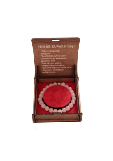 Pembe Kuvars Doğal Taş Bileklik Aşkın Ve Pozitif Enerjinin Taşı Pembe