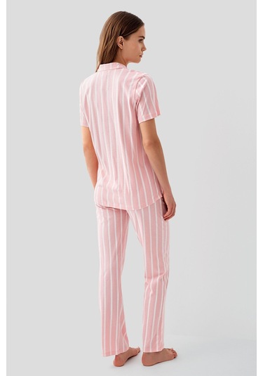 Pierre Cardin Kadın Pembe Gömlek Pijama Takım Pc9153-s-v2 Pembe
