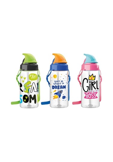 Gıpta Fast Track Desenli Matara 500cc Suluk Farklı Model - 1 Adet Çok Renkli