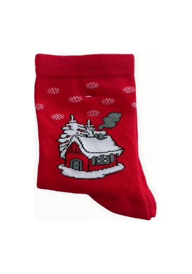 6 ADET YILBAŞI FİGÜRLÜ SOKET ÇORAP