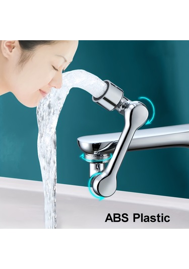 1080 Derece Dönebilen Musluk Aeratoru - Sıçramaya Karşı Koruyucu, Mutfak & Banyo İçin Mekanik Kol Tasarımı