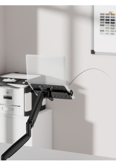 Monitör Koluna Takılabilen Dikey Laptop Tutucu Stand 12 18