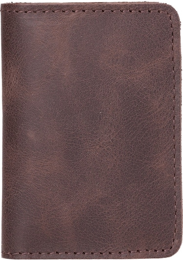 Enrico Slim Deri Kartlık Tn3 Kahverengi Kahverengi Koyu Kahverengi