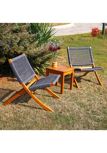 Kandilli Ahşap Bahçe Balkon Sandalyesi Ahşap