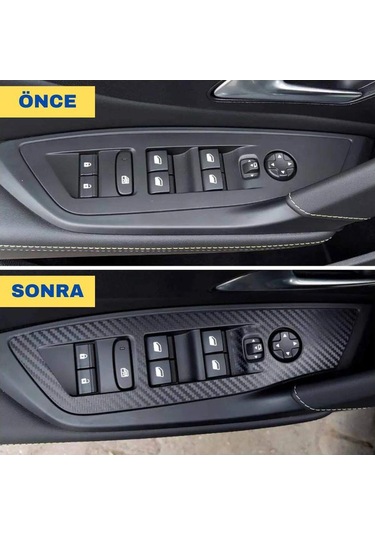 Peugeot 408 İç Trim Karbon Folyo Kaplama Set 2023-