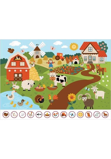 Neverland Ara Ve Bul Farm Frıends Çiftlik Arkadaşları 50 Parça Puzzle Nl415