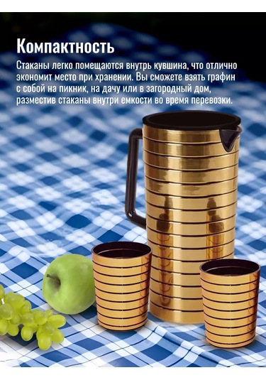 Homium Plastik Su Sürahisi Ve Bardaklar 192682216