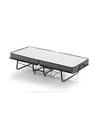 Aksviva Miranda Tek Kişilik Katlanır Somya Ek Yatak Siyah
