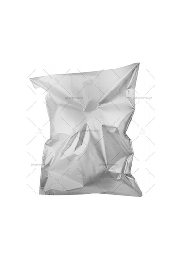 Mat Metalize En:7cm X BoY:9cm Bantlı GÜMÜŞ Hediye PAKETİ 20 adT