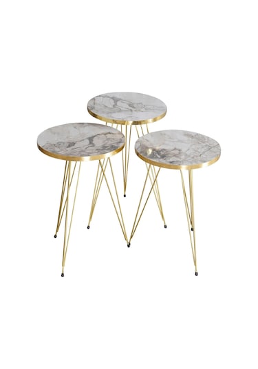 Zigon Sehpa Gold Efes Tel