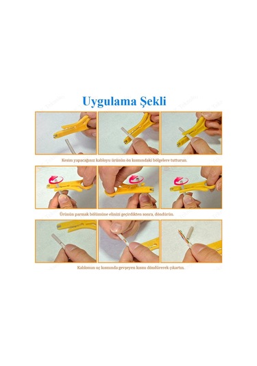 Bk-Teknolojimarket Mini Kablo Soyma Aparatı Kablo Sıyırıcı Soyucu