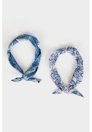 Defacto Kadın Desenli 2li Fular G0496axnskr1 Çok Renkli