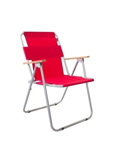 Bofigo Katlanır Sandalye Kamp Sandalyesi Balkon Sandalyesi Katlanabilir Piknik ve Bahçe Sandalyesi Kırmızı