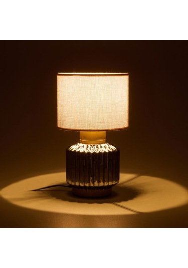 Nisa Luce Rosa Cam Abajur - Füme / Kahverengi / Eskitme Füme / Kahverengi / Eskitme