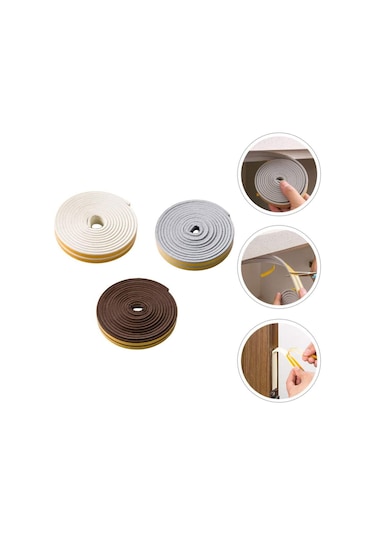 Kapı Pencere Izalasyon Bandı Kapı Altı Rüzgar Önleyici Kapı Pencere Fitili Beyaz 10x2 Metre Tesisa