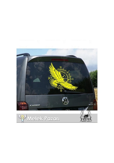 60 X 60 cm - Pusula Kartal Off Road Karavan Sticker