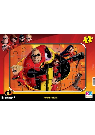 The Incredibles 24 Parça Frame Puzzle