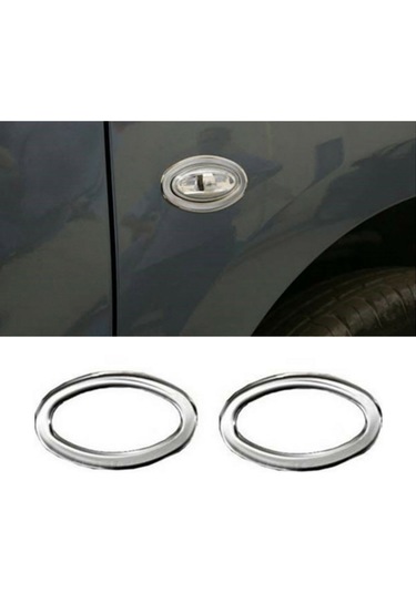 Peugeot 307 Krom Sinyal Çerçevesi 2Prç Paslanmaz Çelik