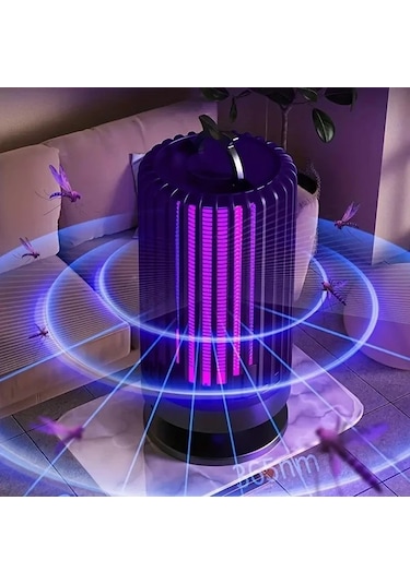 Boatshop1 Ev Sinek Kovucu Lamba Purple Uzun Ömürlü Gece Sessiz Sinek Tuzağı İç Mekan Kullanım İçin
