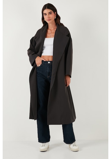Lela Bayan Trençkot 6839617 Koyu Kahve Koyu Kahve