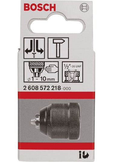Bosch "1-10 mm - 1/2""-20 Anahtarsız Mandren - 2608572218