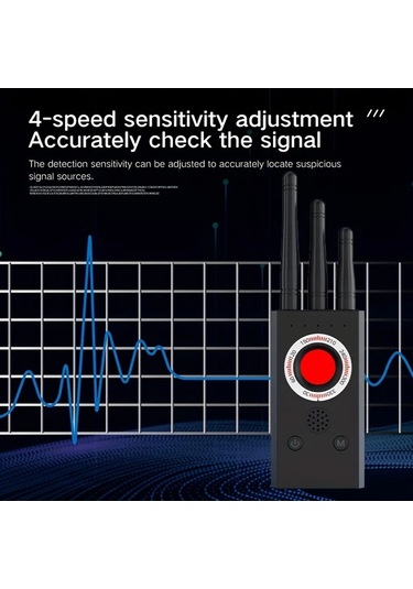 Honeybeeshop Siyah Çok Fonksiyonlu Gizlilik Dedektörü Kızılötesi Algılayıcı Sinyal Probu Bulaşık Bulma Usb Şarjlı Taşınabilir Güvenlik Tarama Cihazı