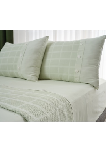 Multi Selection Nevresim Takımı + Pike Gloria Tek King Size - Yeşil