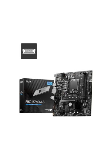 Msı Mb Pro B760m-b Ddr4 Soket 1700 Ddr4 4800 Oc Pcı-e ,m.2 Usb3.