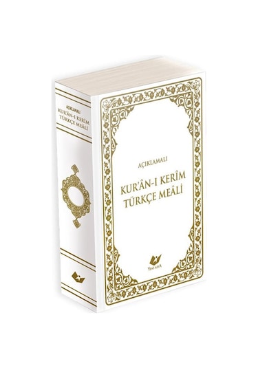 Açıklamalı Kur'ân-ı Kerim Meali Metinsiz Çanta Boy, Karton Ka...
