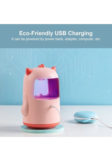 Bloomnest Taşınabilir Usb Böcek Öldürücü - Toksiksiz Tuzak Lambası İle Ev, Ofis & Açık Havada Sivrisinek-meyve