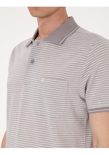 Pierre Cardin Erkek Gri Tişört 50307848-vr024 Gri