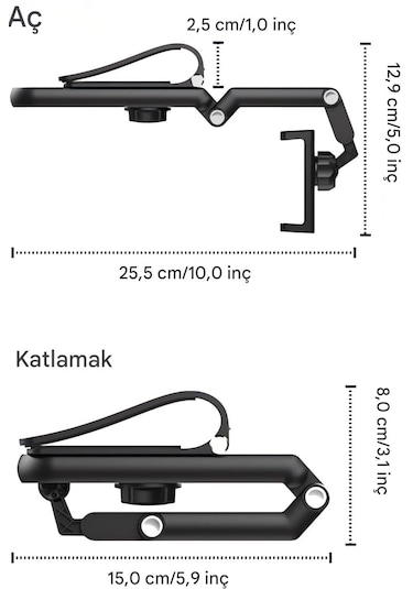 Araç Telefon Tutucu Black