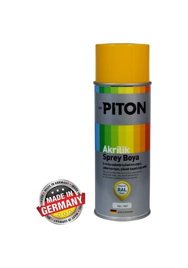 Piton Akrilik Sprey Boya 400 Ml Ral1007 Krom Sarı