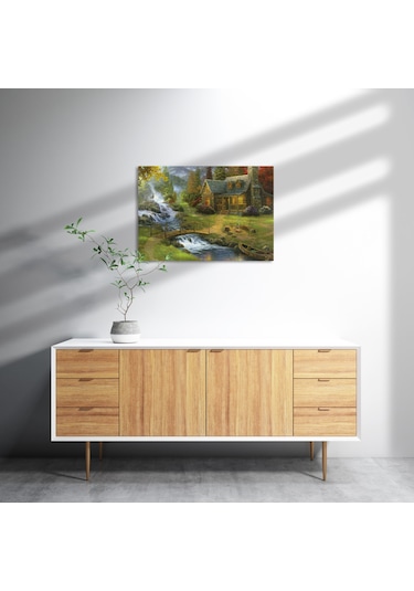 Cakasepetim Ev Dere Ceylan Doğa Ahşap Mdf Tablo