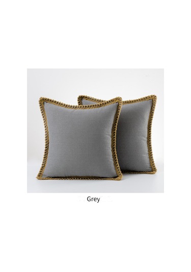 Gri 1 Adet İskandinav Düz Renk Ev Ürün Yastık Örtüsü Alt Pamuk Keten Yastık Örtüsü Atmak Kapakları Çuval Yastık & Kırlent 56805382
