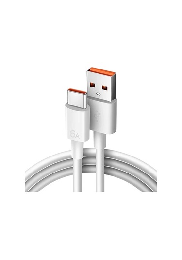6a 67 W Süper Hızlı Şarj Usb Tip C Kablo Huawei P40 P30 Usb-c Telefon Veri 6a Cable 2m